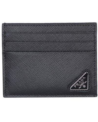 prada grey wallet|prada nylon cardholders.